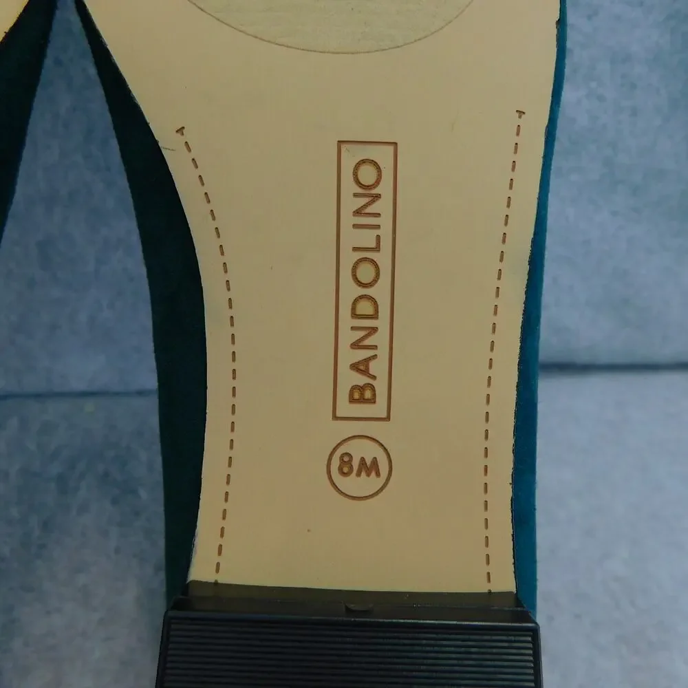 Bandolino Taprinz Ballet Flat Shoes Women Flats Size 8 Green/ Blue New - Picture 10 of 10